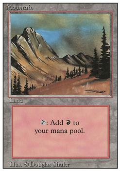 1994 Magic the Gathering Revised Edition #NNO Mountain Front