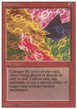 1994 Magic the Gathering Revised Edition #NNO Chaoslace Front