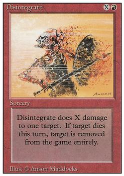 1994 Magic the Gathering Revised Edition #NNO Disintegrate Front