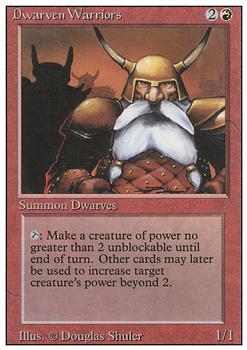 1994 Magic the Gathering Revised Edition #NNO Dwarven Warriors Front
