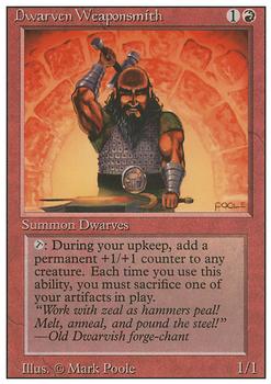 1994 Magic the Gathering Revised Edition #NNO Dwarven Weaponsmith Front