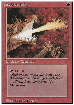 1994 Magic the Gathering Revised Edition #NNO Firebreathing Front