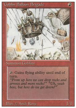 1994 Magic the Gathering Revised Edition #NNO Goblin Balloon Brigade Front