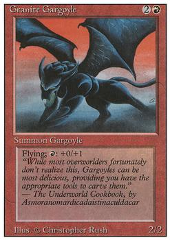 1994 Magic the Gathering Revised Edition #NNO Granite Gargoyle Front