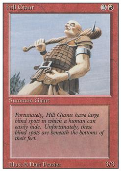 1994 Magic the Gathering Revised Edition #NNO Hill Giant Front