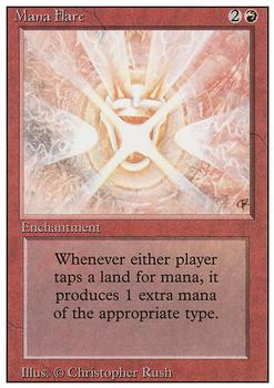 1994 Magic the Gathering Revised Edition #NNO Mana Flare Front