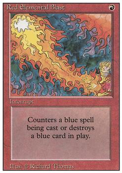 1994 Magic the Gathering Revised Edition #NNO Red Elemental Blast Front