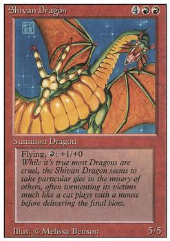 1994 Magic the Gathering Revised Edition #NNO Shivan Dragon Front