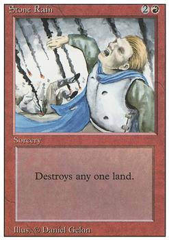 1994 Magic the Gathering Revised Edition #NNO Stone Rain Front