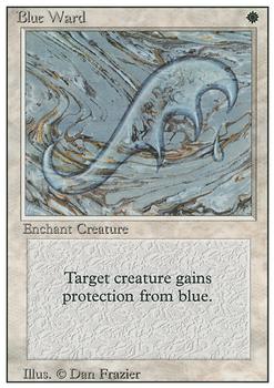 1994 Magic the Gathering Revised Edition #NNO Blue Ward Front