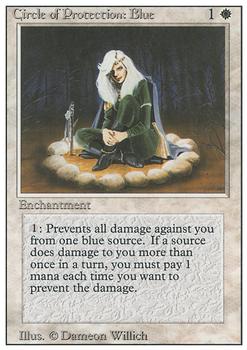 1994 Magic the Gathering Revised Edition #NNO Circle of Protection: Blue Front