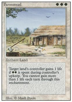1994 Magic the Gathering Revised Edition #NNO Farmstead Front
