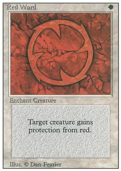 1994 Magic the Gathering Revised Edition #NNO Red Ward Front