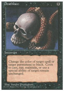 1995 Magic the Gathering 4th Edition #NNO Deathlace Front