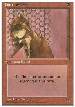1995 Magic the Gathering 4th Edition #NNO Hurr Jackal Front