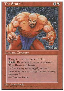 1995 Magic the Gathering 4th Edition #NNO The Brute Front