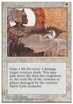 1995 Magic the Gathering 4th Edition #NNO Spirit Link Front