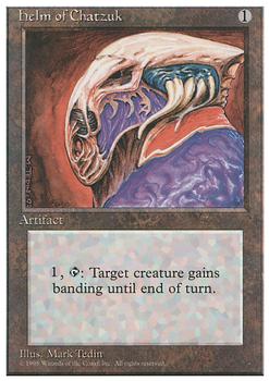1995 Magic the Gathering 4th Edition #NNO Helm of Chatzuk Front