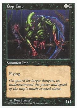 1997 Magic the Gathering 5th Edition #NNO Bog Imp Front