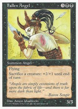 1997 Magic the Gathering 5th Edition #NNO Fallen Angel Front