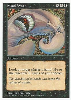 1997 Magic the Gathering 5th Edition #NNO Mind Warp Front