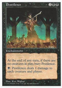 1997 Magic the Gathering 5th Edition #NNO Pestilence Front