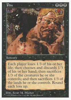 1997 Magic the Gathering 5th Edition #NNO Pox Front