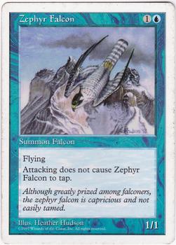 1997 Magic the Gathering 5th Edition #NNO Zephyr Falcon Front