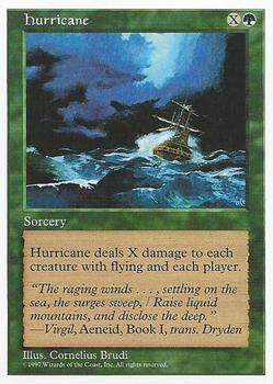 1997 Magic the Gathering 5th Edition #NNO Hurricane Front