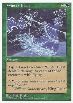 1997 Magic the Gathering 5th Edition #NNO Winter Blast Front