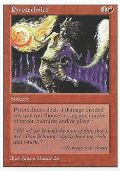 1997 Magic the Gathering 5th Edition #NNO Pyrotechnics Front
