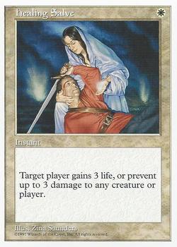 1997 Magic the Gathering 5th Edition #NNO Healing Salve Front