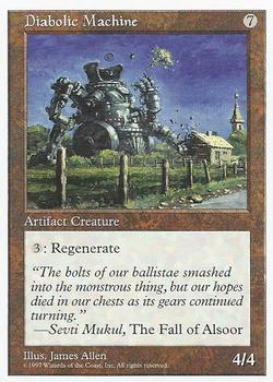 1997 Magic the Gathering 5th Edition #NNO Diabolic Machine Front
