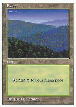 1997 Magic the Gathering 5th Edition #NNO Forest Front