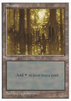 1997 Magic the Gathering 5th Edition #NNO Swamp Front