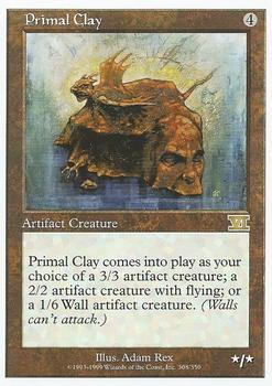 1999 Magic the Gathering 6th Edition #308 Primal Clay Front