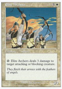 2001 Magic the Gathering 7th Edition #15 Elite Archers Front