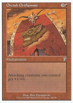 2001 Magic the Gathering 7th Edition #206 Orcish Oriflamme Front