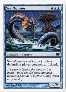 2005 Magic the Gathering 9th Edition #96 Sea Monster Front