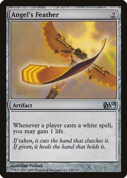2009 Magic the Gathering 2010 Core Set #206 Angel's Feather Front