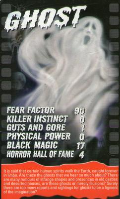 2005 Top Trumps Specials Horror #NNO Ghost Front