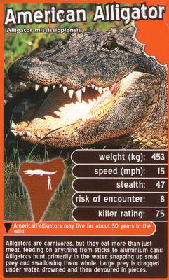 2012 Top Trumps Deadliest Predators #NNO American Alligator Front