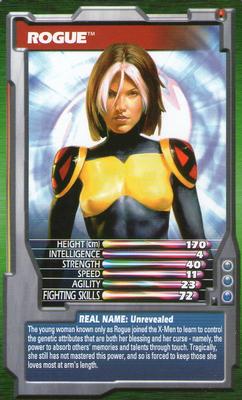 2003 Top Trumps Marvel Comic Heroes 2 #NNO Rogue Front
