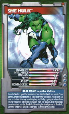 2003 Top Trumps Marvel Comic Heroes 2 #NNO She Hulk Front