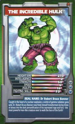 2003 Top Trumps Marvel Comic Heroes 2 #NNO The Incredible Hulk Front