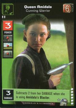 2000 Decipher Young Jedi: Enhanced Menace of Darth Maul #P3 Queen Amidala Front