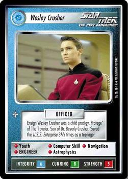 1995 Decipher Star Trek Premiere Unlimited Edition Beta #NNO Wesley Crusher Front