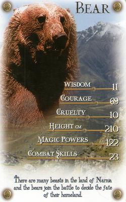 2005 Top Trumps Specials The Chronicles Of Narnia: The Lion, the Witch and the Wardrobe #NNO Bear Front