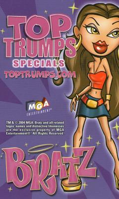 2004 Top Trumps Specials Bratz #NNO Disco Sasha Back
