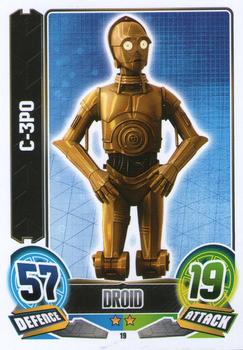2014 Topps Star Wars Force Attax Series 5 #19 C-3PO Front